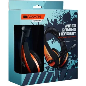 Навушники Canyon CND-SGHS1A Black/Orange UA