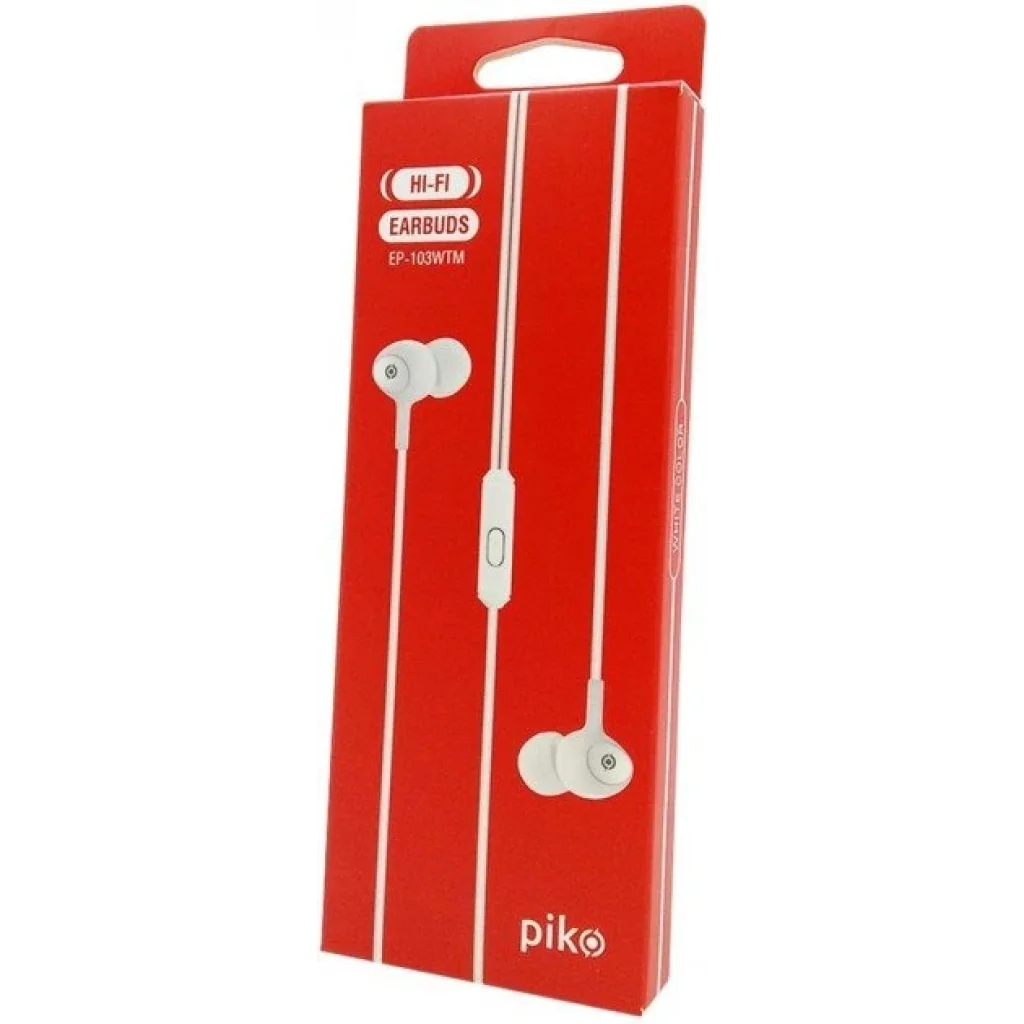 Гарнітура Piko EP-103WTM White (1283126477812) UA