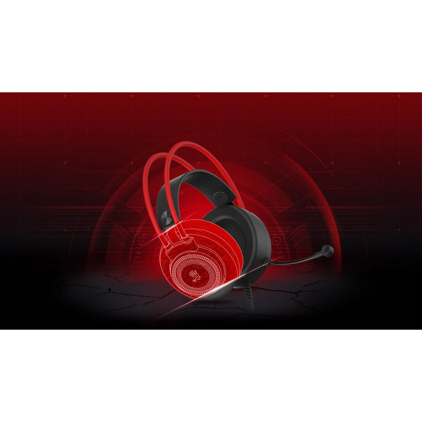 Гарнітура A4Tech Bloody G200 Black/Red, G200 Bloody (Black+Red) UA