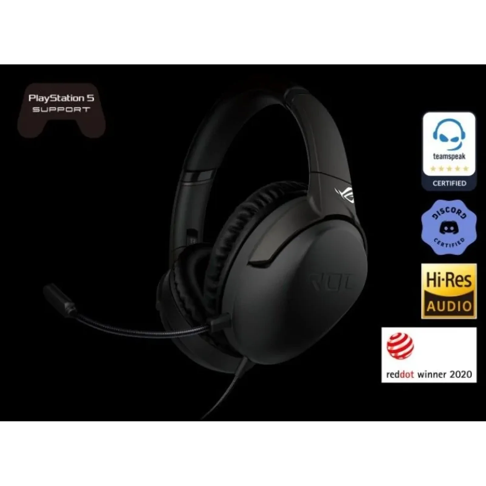 Гарнитура Asus ROG Strix Go USB Black (90YH02Q1-B2UA00) UA