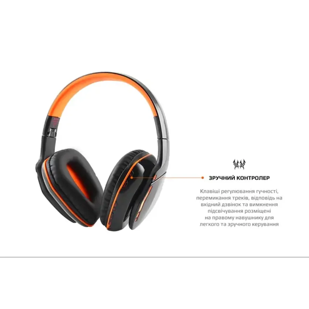 Bluetooth-гарнітура Kotion EACH B3506 Black/Orange (ktb3506bt) UA