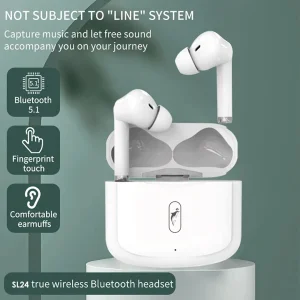 Bluetooth-гарнітура SkyDolphin TWS SL24 White (BTE-000179) UA