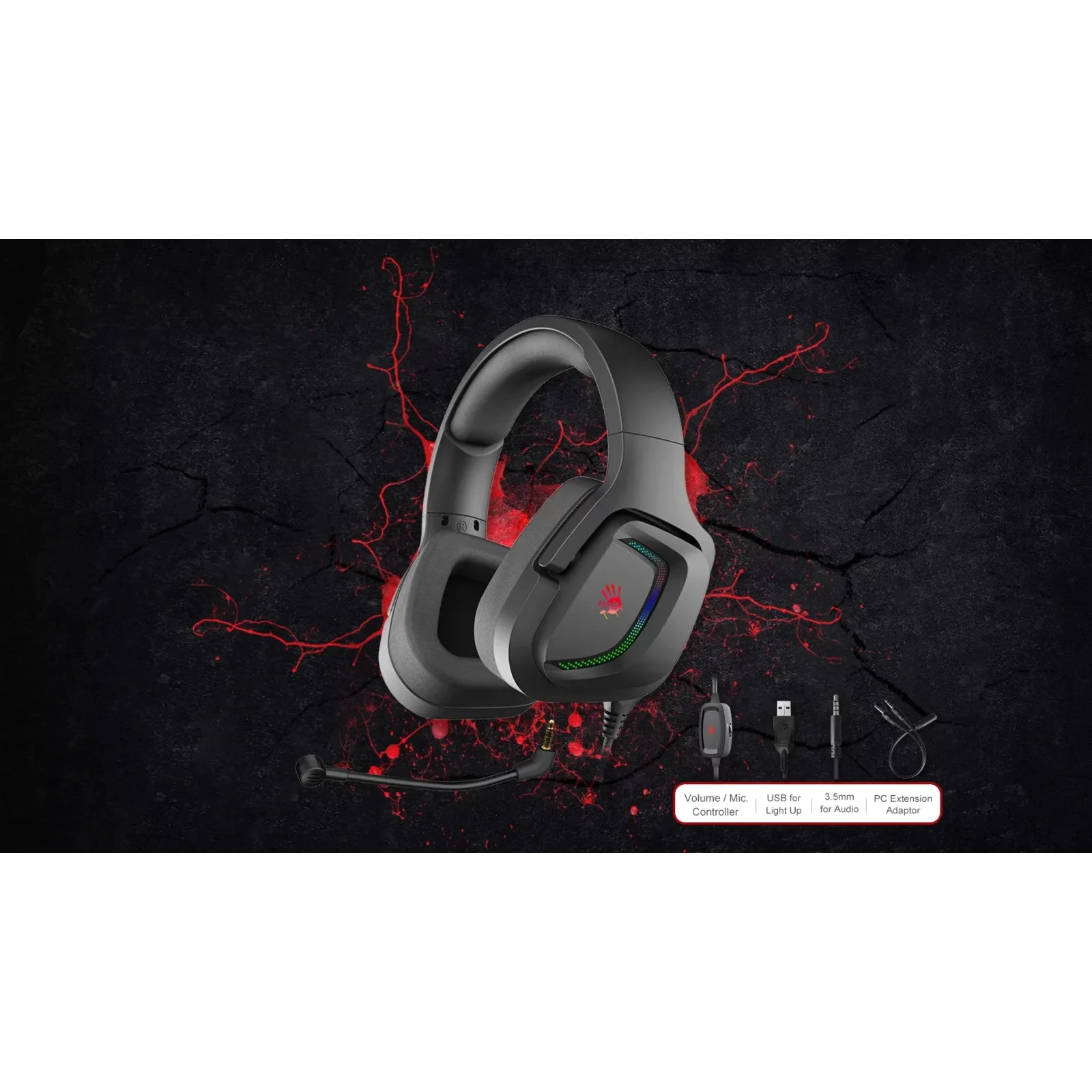 Гарнітура A4Tech Bloody G573P Black, G573P Bloody (Black) UA