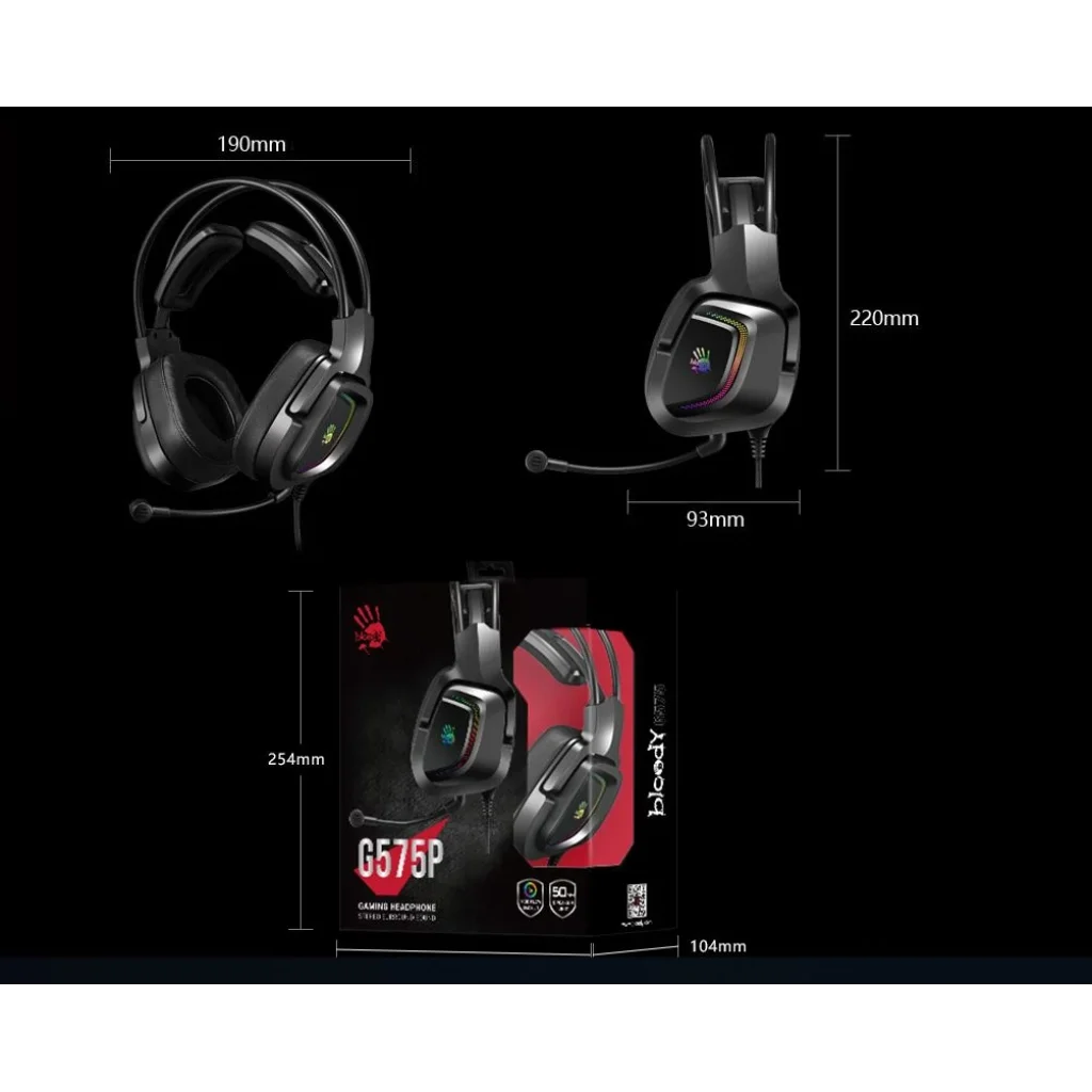 Гарнитура A4Tech Bloody G575P Black, G575P Bloody (Black) UA