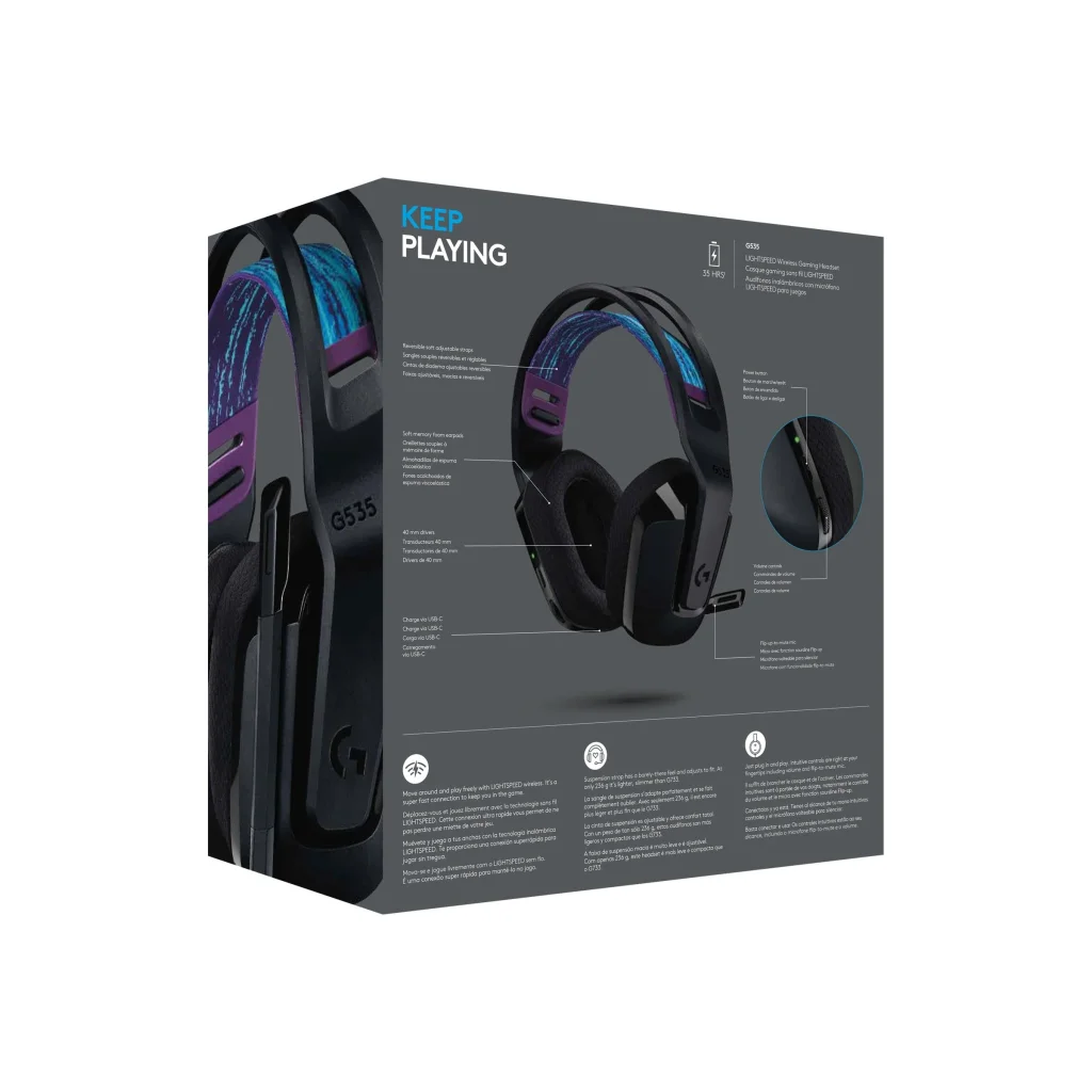 Гарнитура Logitech G535 Black (981-000972) UA