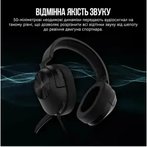 Гарнітура Corsair HS55 Stereo Headset Carbon (CA-9011260-EU) UA