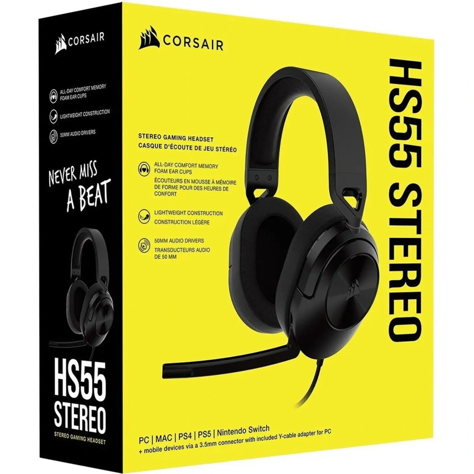 Гарнитура Corsair HS55 Surround Headset Carbon (CA-9011265-EU) UA