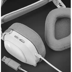 Гарнітура Corsair HS80 RGB USB Headset White (CA-9011238-EU) UA