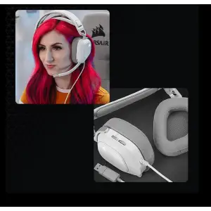 Гарнітура Corsair HS80 RGB USB Headset White (CA-9011238-EU) UA
