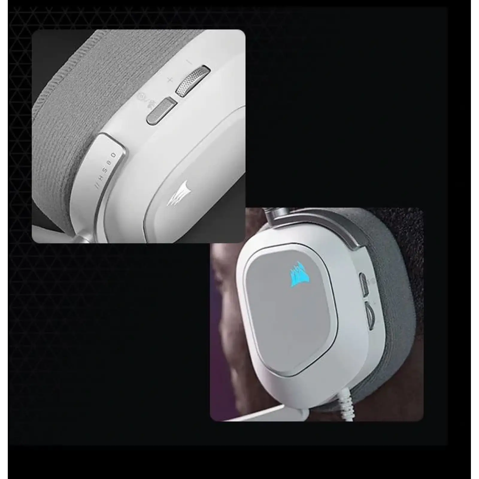 Гарнітура Corsair HS80 RGB USB Headset White (CA-9011238-EU) UA