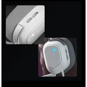 Гарнітура Corsair HS80 RGB USB Headset White (CA-9011238-EU) UA