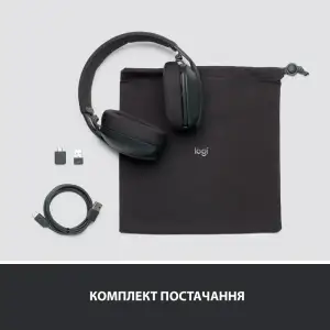 Bluetooth-гарнитура Logitech Zone Vibe 125 Wireless Headphones Graphite (981-001126) UA