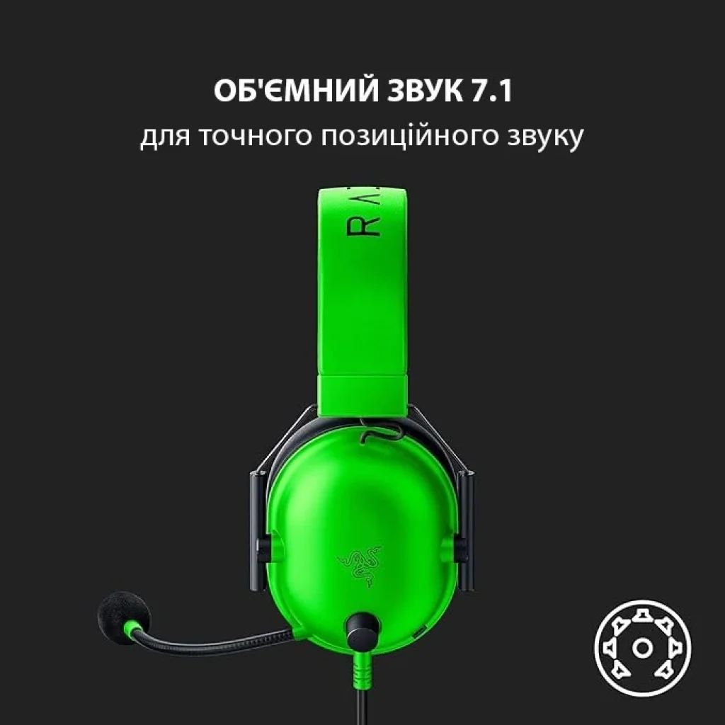 Гарнитура Razer BlackShark V2 X Green (RZ04-03240600-R3M1) UA