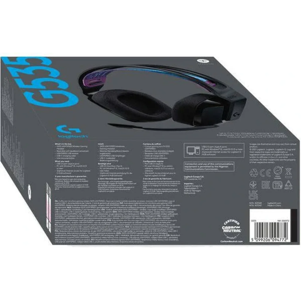 Гарнитура Logitech G535 Black (981-000972) UA