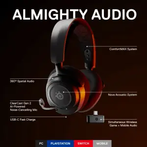 Bluetooth-гарнітура SteelSeries Arctis Nova 7 Black (SS61553) UA