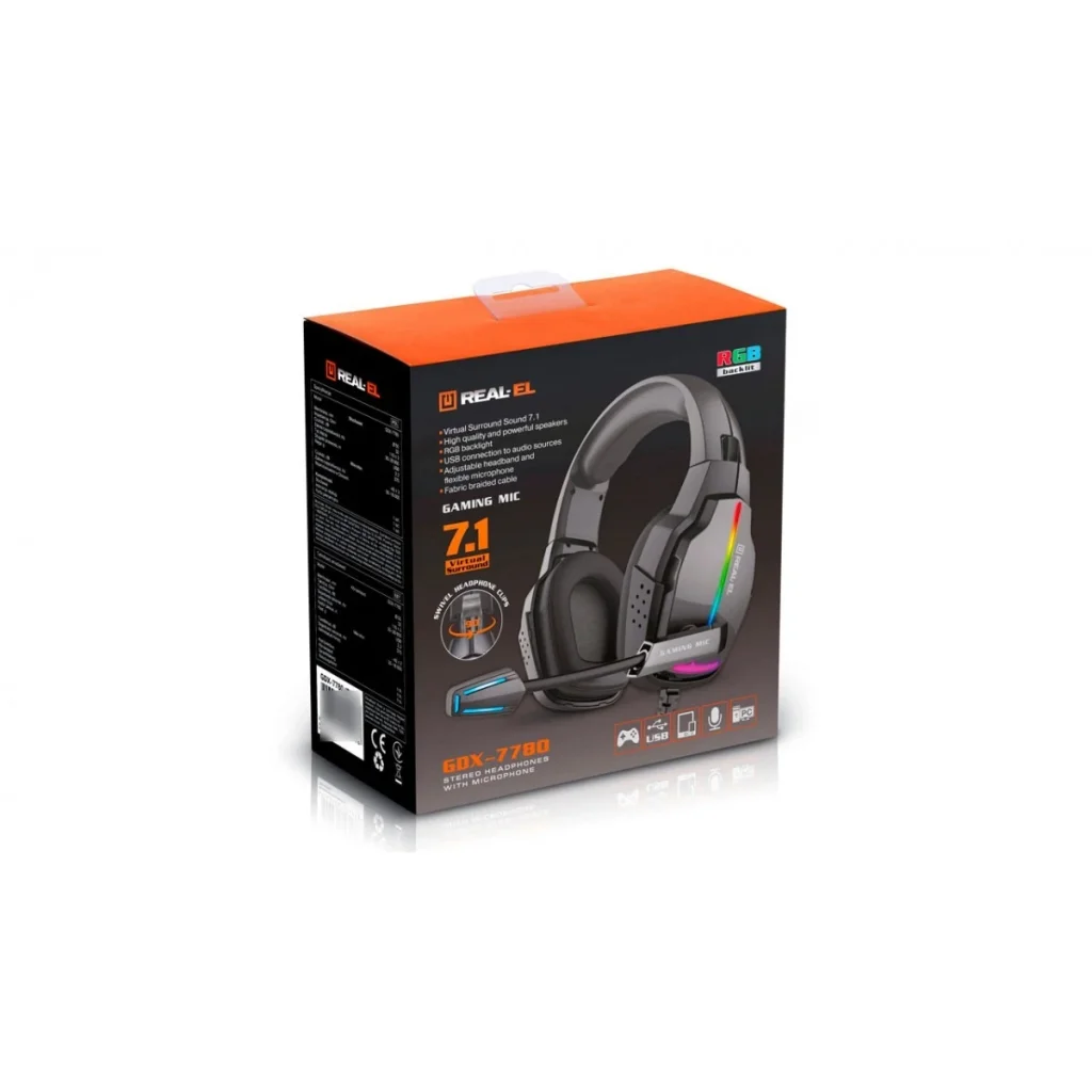 Гарнітура REAL-EL GDX-7780 Black, EL124100047 UA