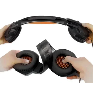 Гарнітура REAL-EL GDX-7700 Black/Orange, EL124100016 UA