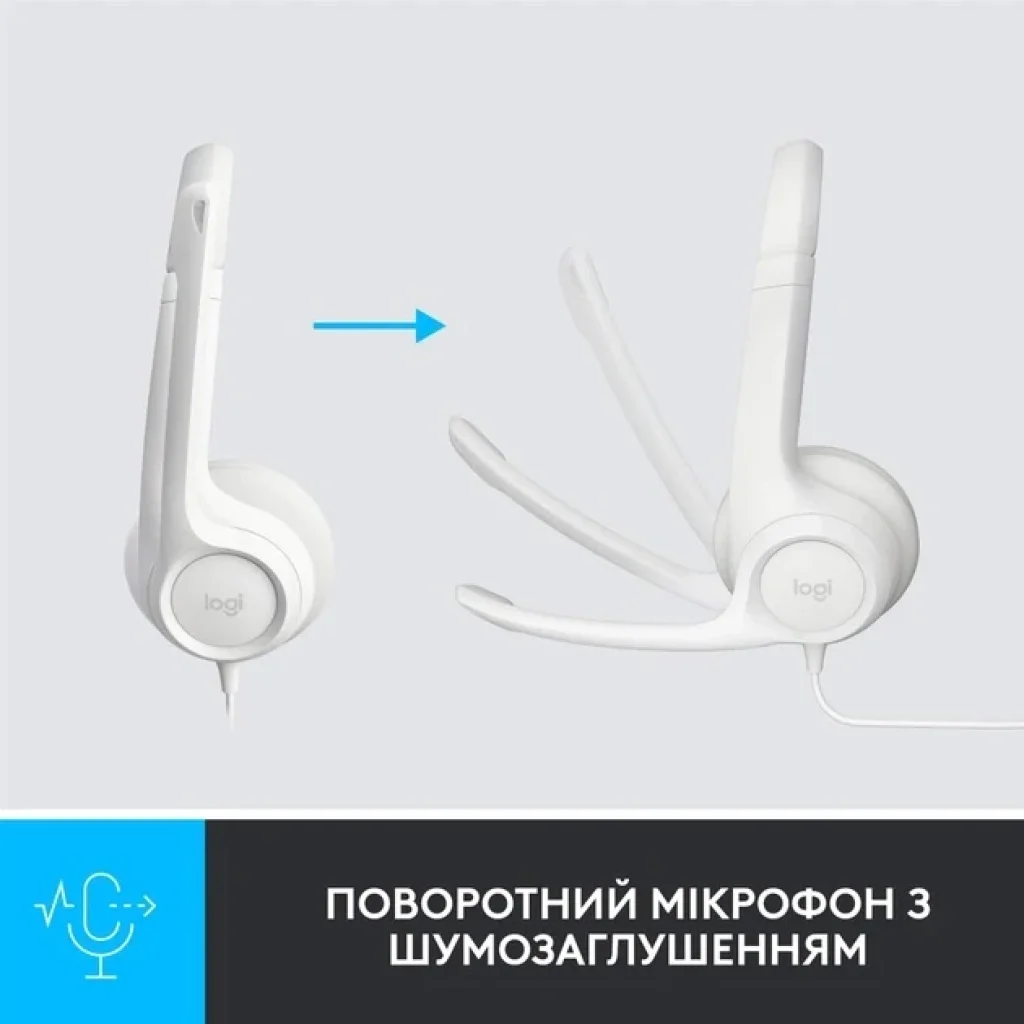 Гарнітура Logitech H390 USB White (981-001286) UA