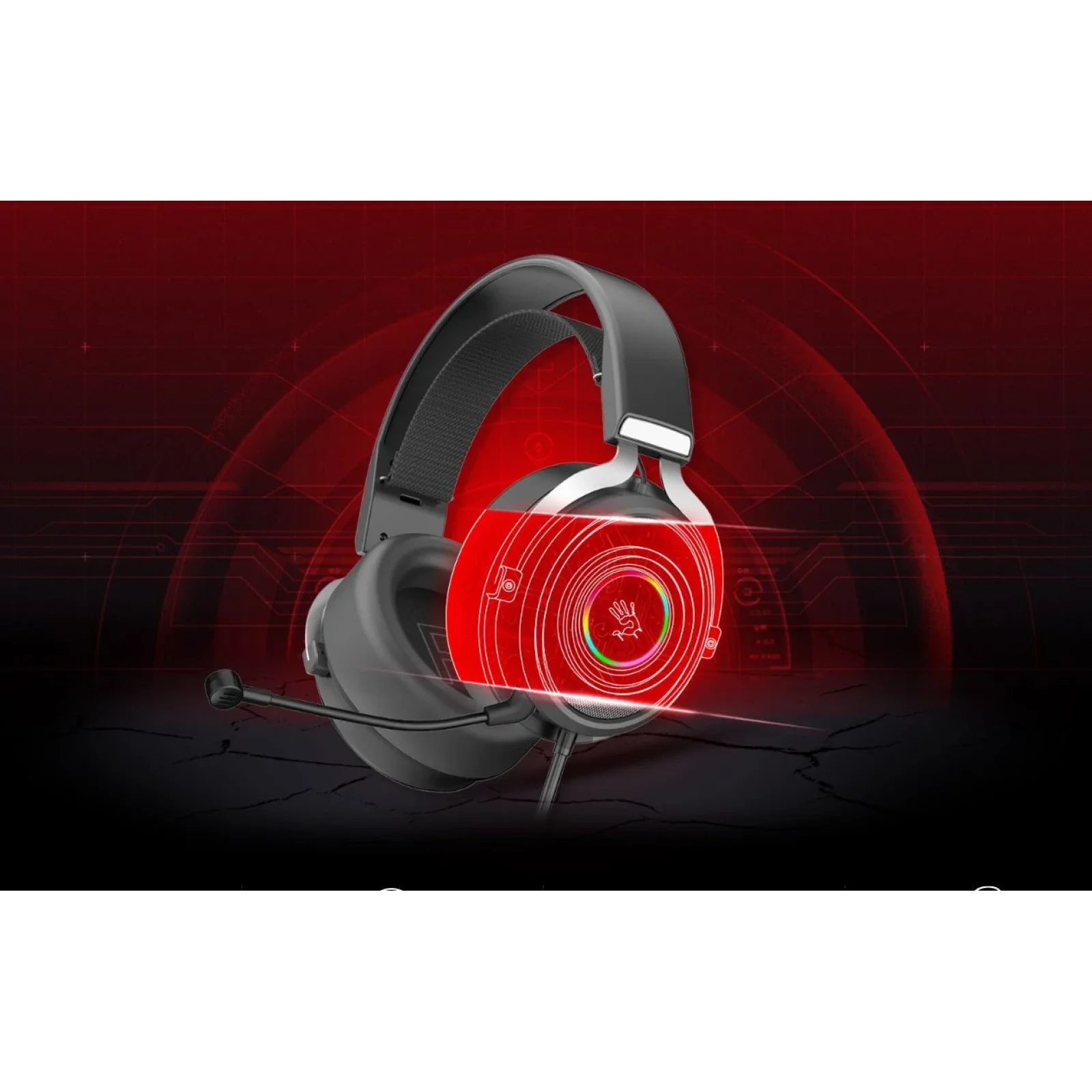 Гарнітура A4Tech Bloody G535P Black+Silver, G535P Bloody (Black+Silver) UA