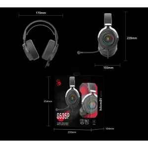 Гарнітура A4Tech Bloody G535P Black+Silver, G535P Bloody (Black+Silver) UA