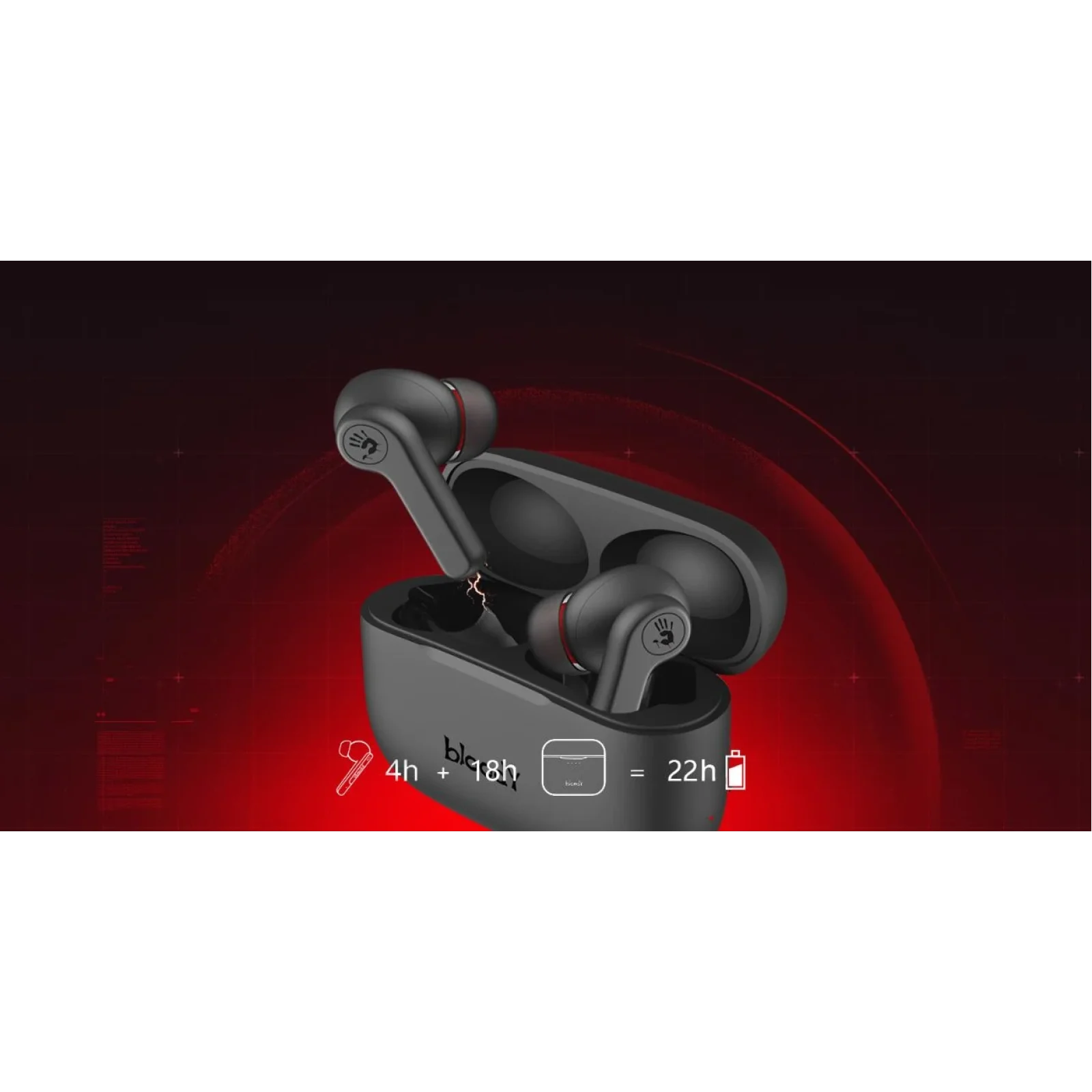 Bluetooth-гарнитура A4Tech Bloody M30 Black+Red, M30 Bloody (Black+Red) UA