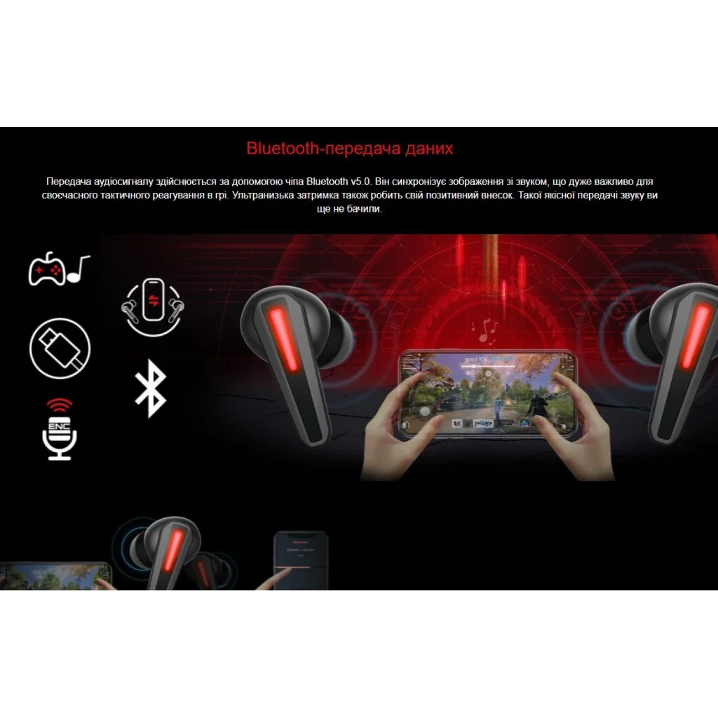 Bluetooth-гарнітура A4Tech Bloody M70 Black+Red, M70 Bloody (Black+Red) UA
