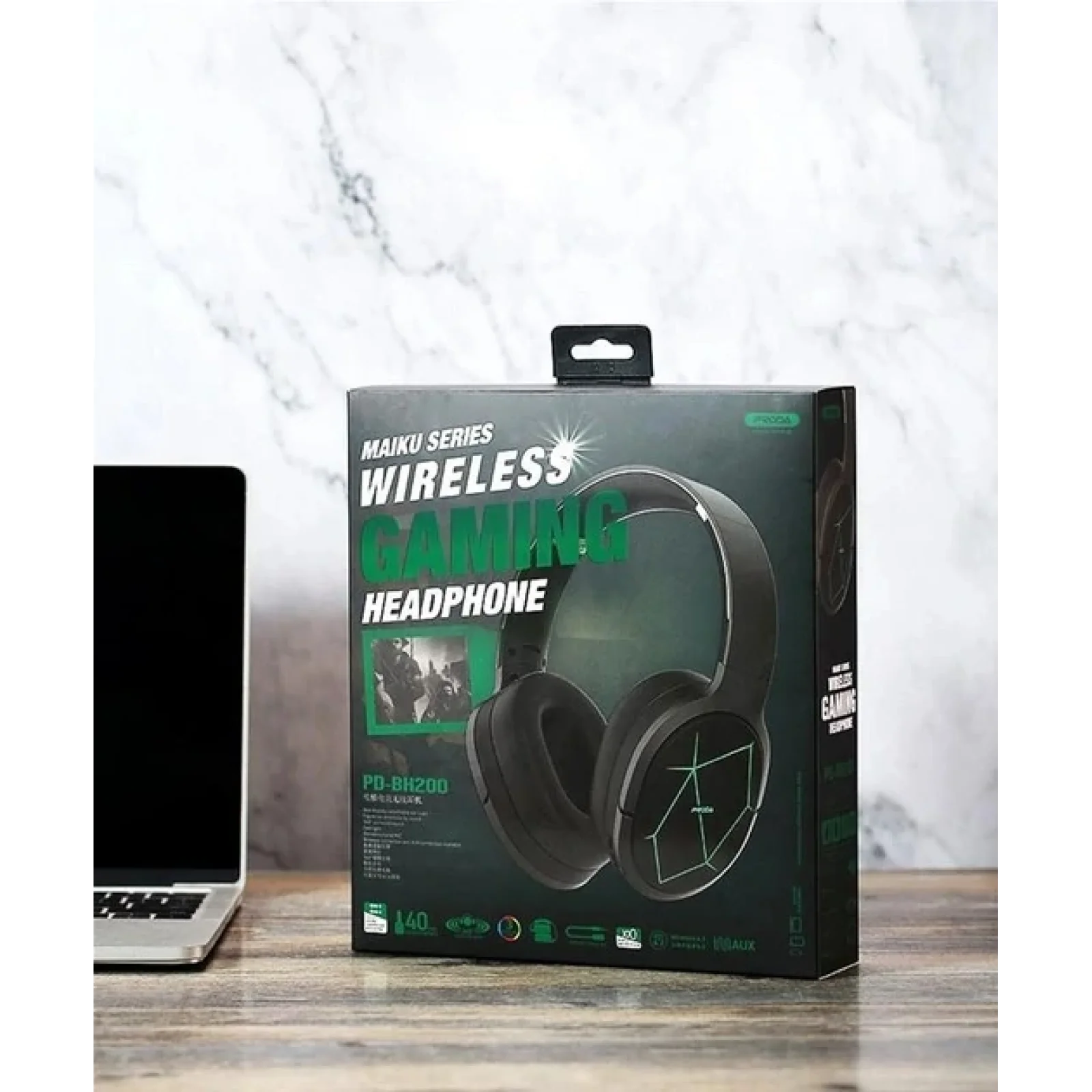Bluetooth-гарнитура Proda PD-BH200 Maiku Dark Grey (6971278725534) UA