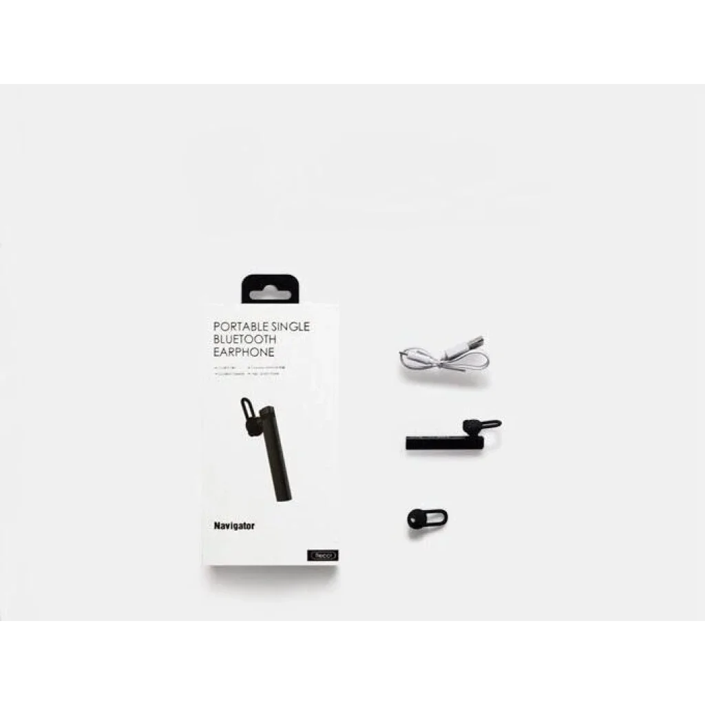 Bluetooth-гарнітура Recci REB-D01 Navigator Black (6955482586488) UA