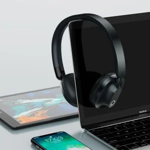 Bluetooth-гарнитура Remax RB-550HB HiFi Black (6954851229988) UA