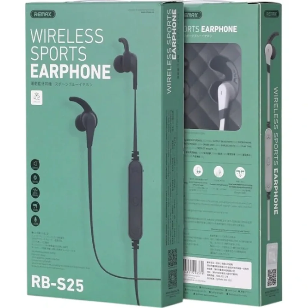 Bluetooth-гарнітура Remax RB-S25 Black (6954851295679) UA