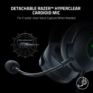Гарнитура Razer Kraken V3 Hypersence Black (RZ04-03770100-R3M1) UA