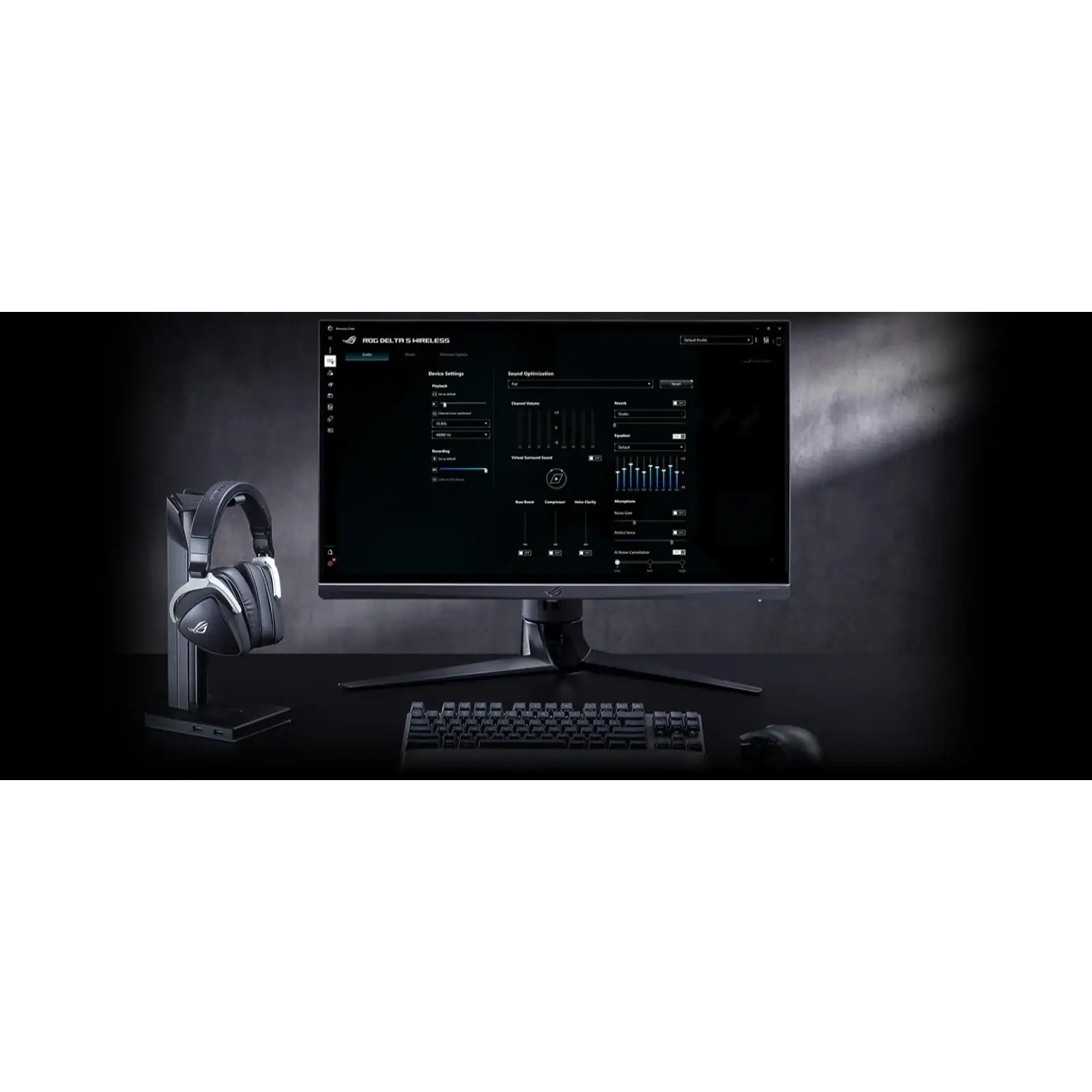 Bluetooth-гарнітура Asus ROG Delta S Wireless Black/White (90YH03IW-B3UA00) UA