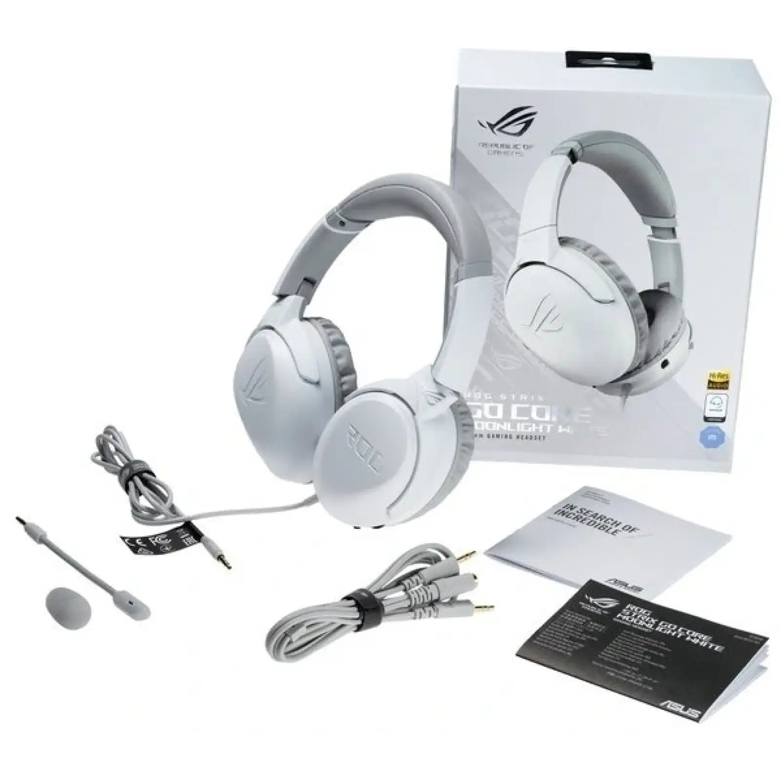 Гарнітура Asus ROG Strix Go Core Moonlight White (90YH0381-B1UA00) UA