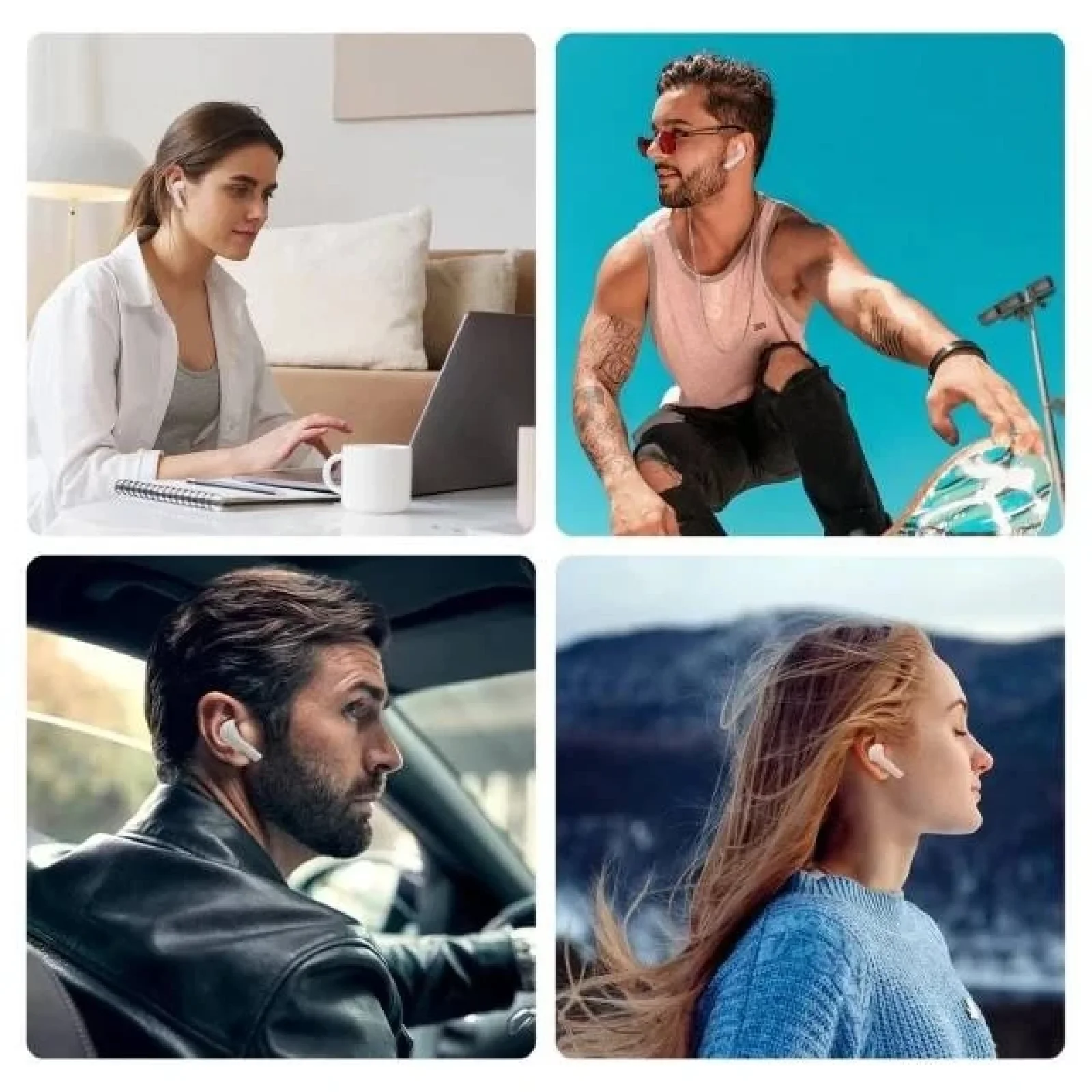 Bluetooth-гарнітура Choetech BH-T08 White UA