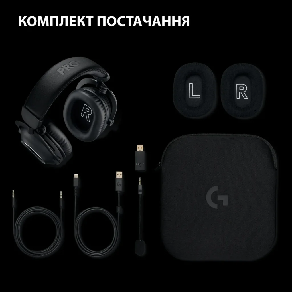 Гарнитура Logitech G Pro X2 Wireless LightSpeed Black (981-001263) UA