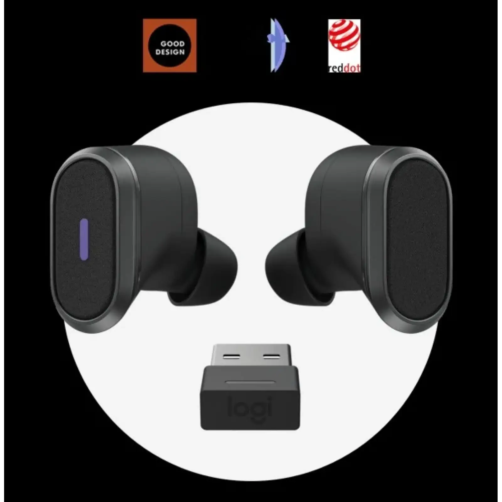 Bluetooth-гарнітура Logitech Zone True Wireless Graphite (985-001082) UA