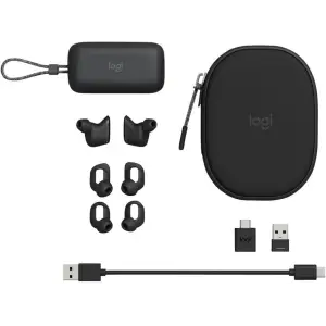 Bluetooth-гарнітура Logitech Zone True Wireless Graphite (985-001082) UA