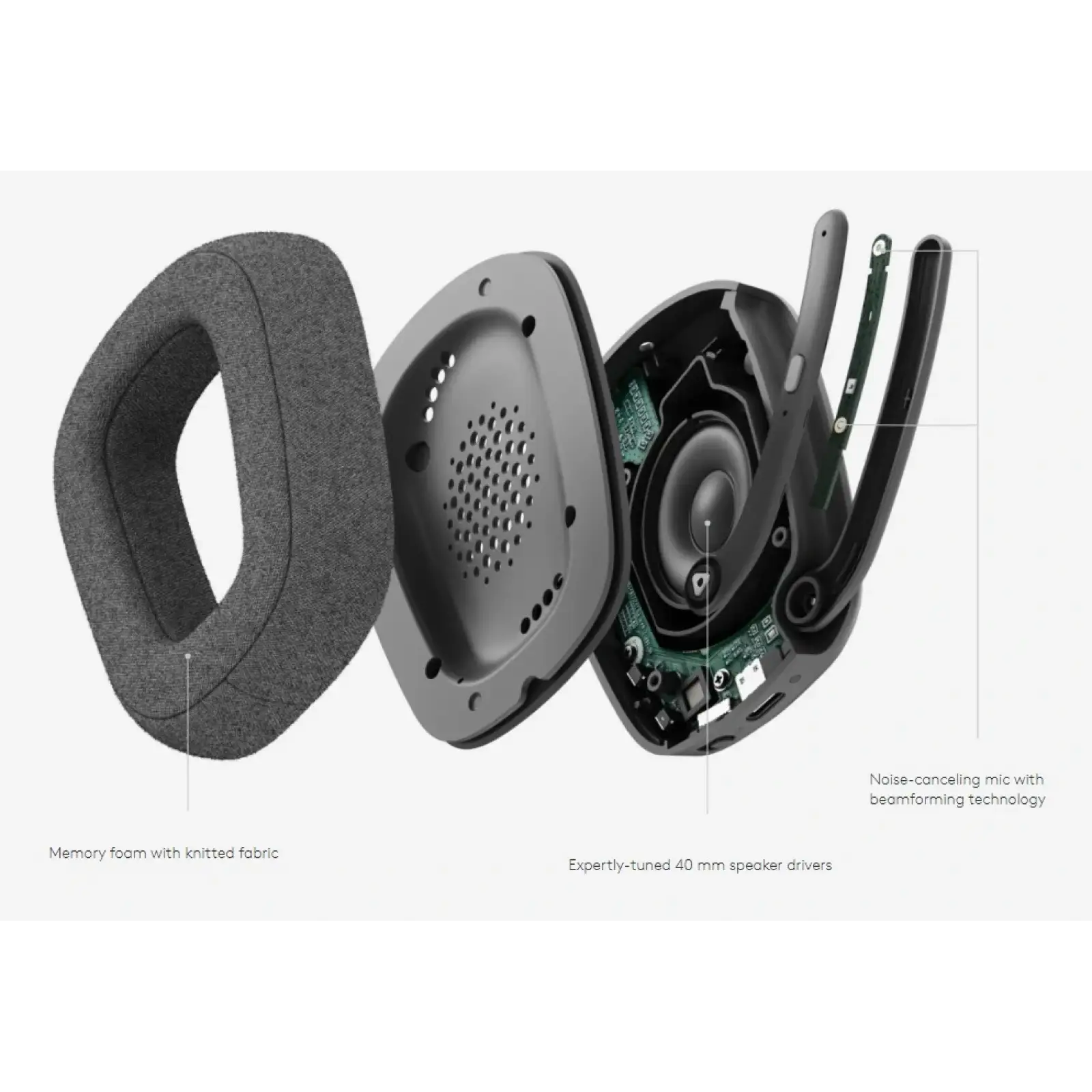 Bluetooth-гарнитура Logitech Zone Vibe Wireless MS Graphite (981-001157) UA