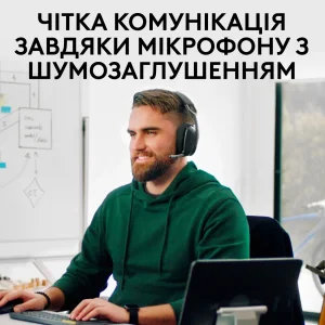 Bluetooth-гарнітура Logitech Zone Vibe Wireless MS Graphite (981-001157) UA