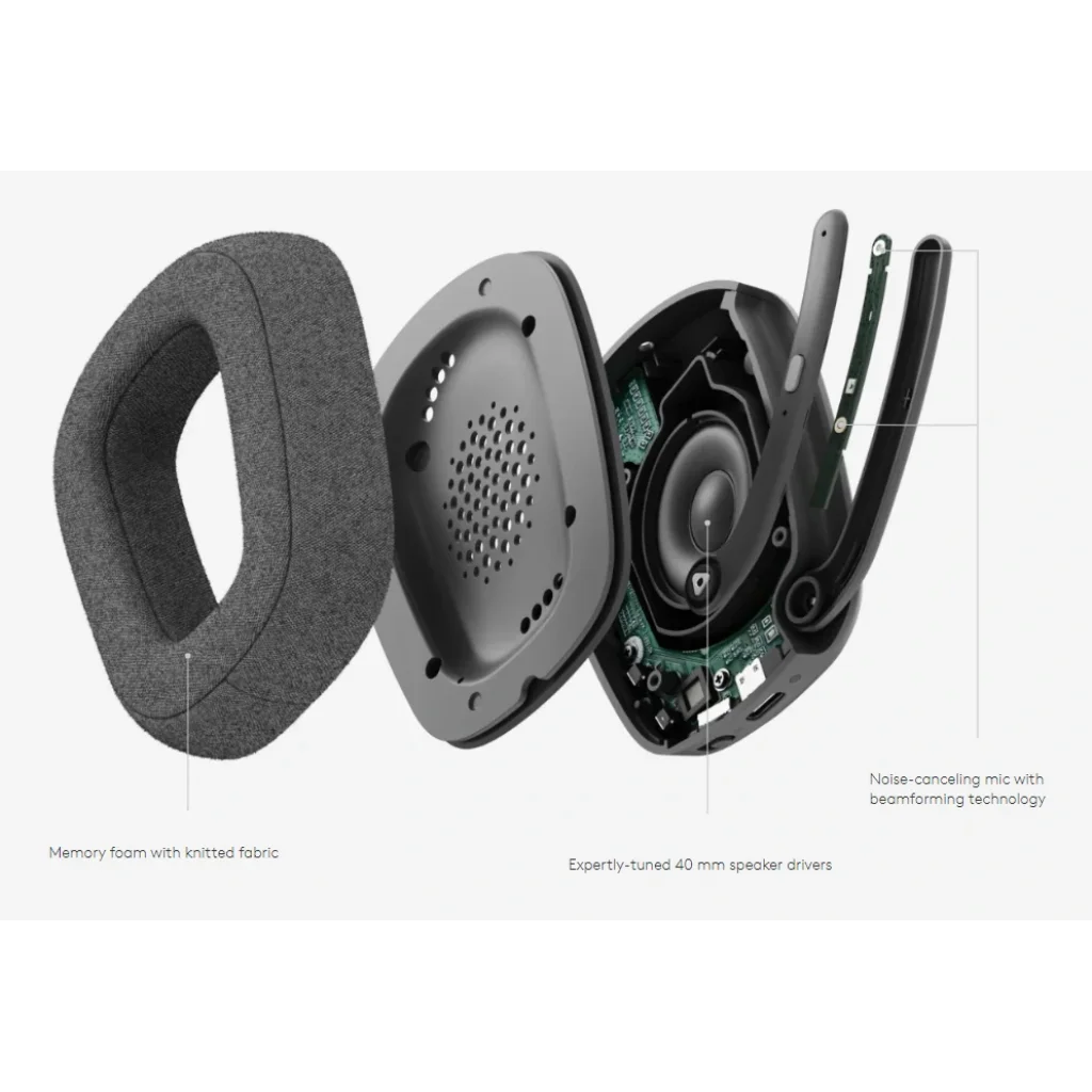 Bluetooth-гарнітура Logitech Zone Vibe Wireless UC Graphite (981-001199) UA