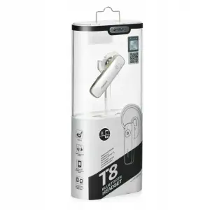 Bluetooth-гарнітура Remax RB-T8 White (6954851254027) UA