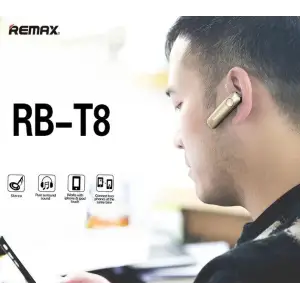 Bluetooth-гарнітура Remax RB-T8 Gold (6954851254034) UA