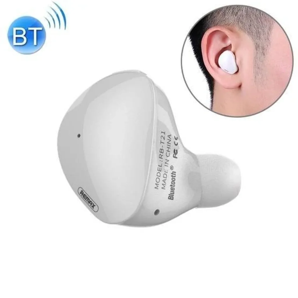 Bluetooth-гарнітура Remax RB-T21 White (6954851287896) UA