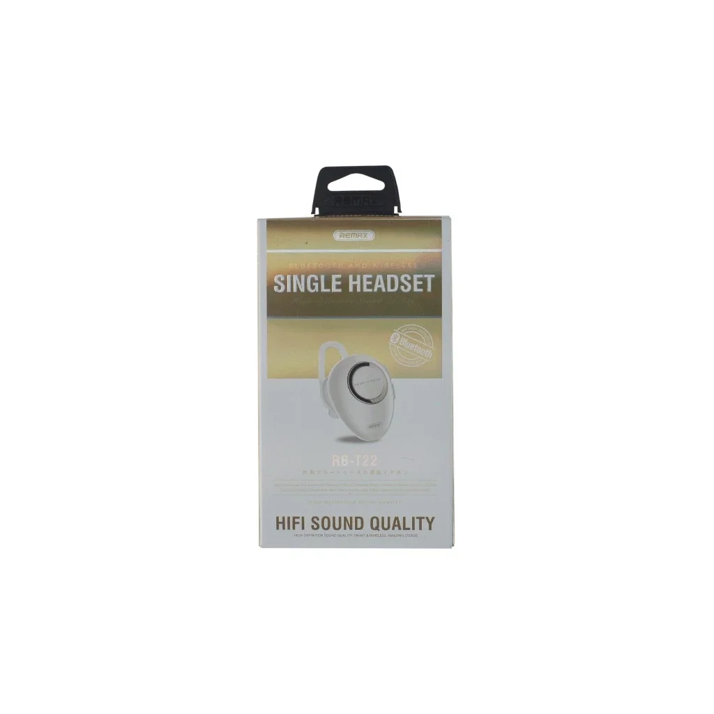 Bluetooth-гарнітура Remax RB-T22 White (6954851288732) UA