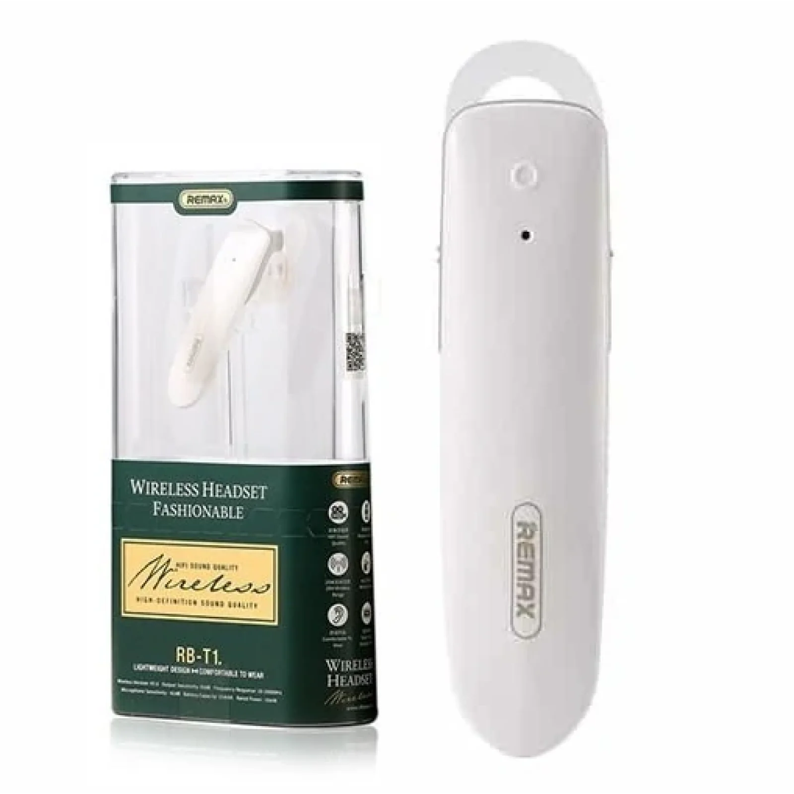Bluetooth-гарнитура Remax RB-T1 White (6954851295457) UA