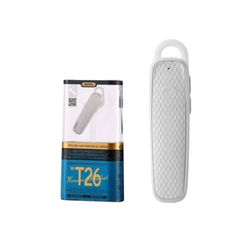 Bluetooth-гарнітура Remax RB-T26 White (6954851297413) UA