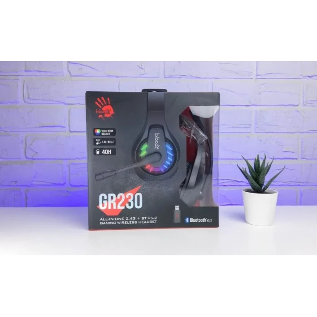 Bluetooth-гарнітура A4Tech Bloody GR230 Black, GR230 Bloody (Black) UA