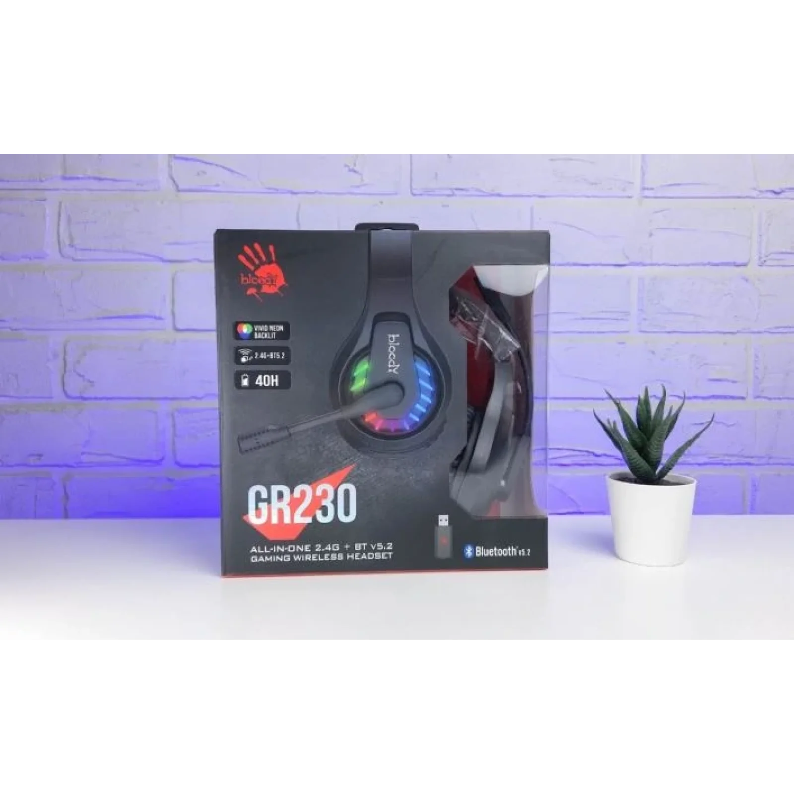 Bluetooth-гарнітура A4Tech Bloody GR230 Black, GR230 Bloody (Black) UA