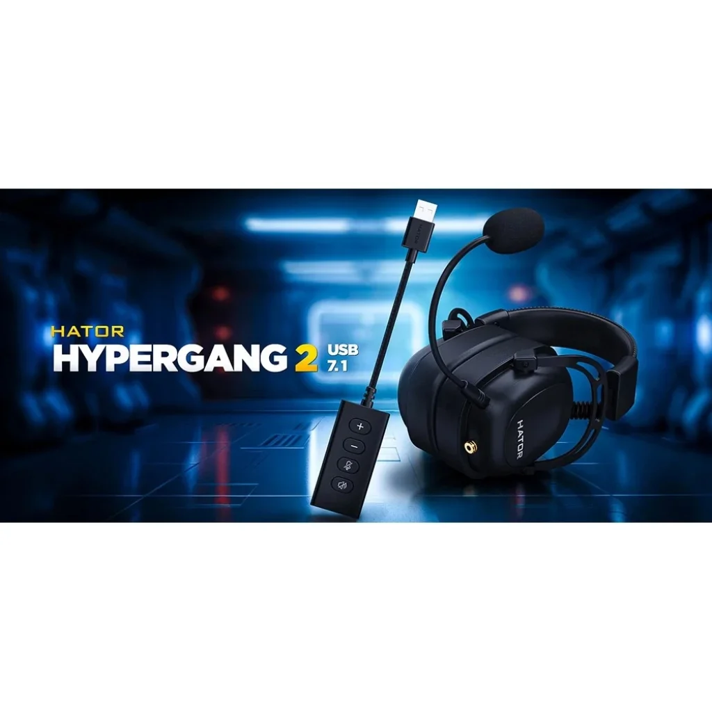 Гарнітура Hator Hypergang 2 USB 7.1 Black (HTA-940) UA