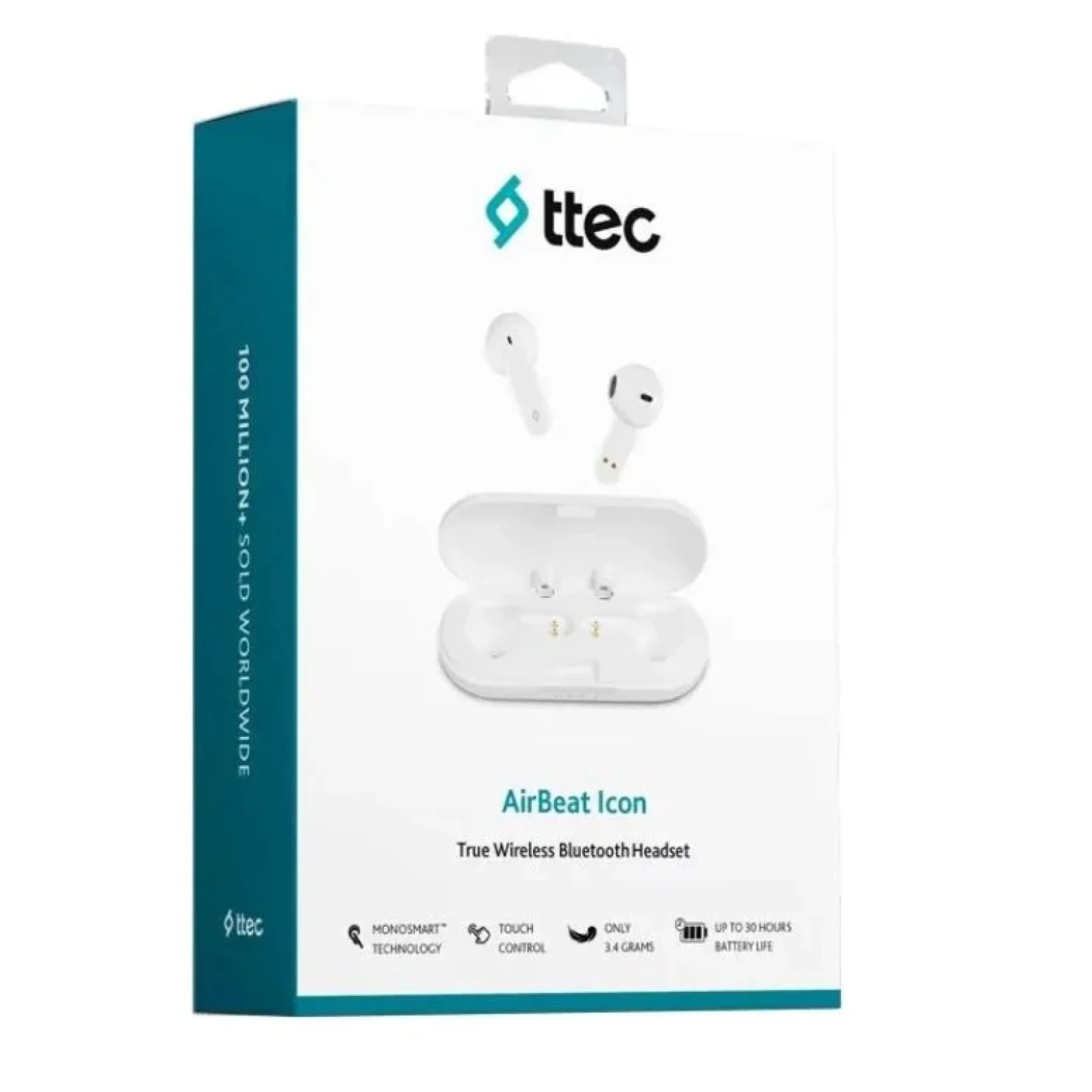 Bluetooth-гарнітура Ttec AirBeat Icon White (2KM143IB) UA
